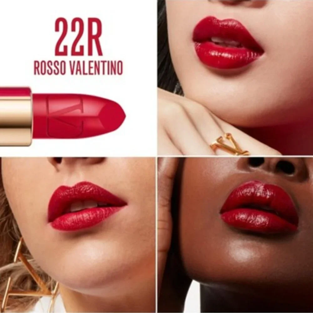 Valentino Rosso Valentino 22R Striking Satin Lip Color Red Deluxe Mini .03oz New